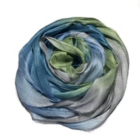 Image 5 of Ready To Ship! 10YD. FLANNEL HAND DYED SARI SILK RIBBON BY COLOR BURST SILK