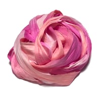 Image 2 of Ready To Ship! 10YD. ISLAND FLOWER HAND DYED SARI SILK RIBBON BY COLOR BURST SILK