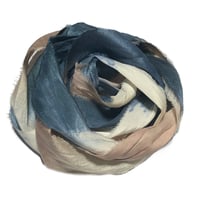 Image 3 of 10YD. CORDUROY HAND DYED SARI SILK RIBBON BY COLOR BURST SILK