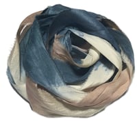 Image 1 of 10YD. CORDUROY HAND DYED SARI SILK RIBBON BY COLOR BURST SILK