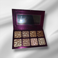 Unbothered 8-Pan Glow Highlighter Palette – Lit From Within ✨
