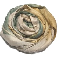 Image 5 of 10YD. EMERALD CITY HAND DYED SARI SILK RIBBON BY COLOR BURST SILK