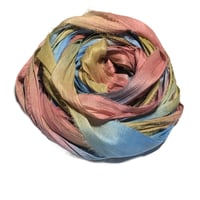 Image 3 of 10YD. GRANDMAS ATTIC HAND DYED SARI SILK RIBBON BY COLOR BURST SILK