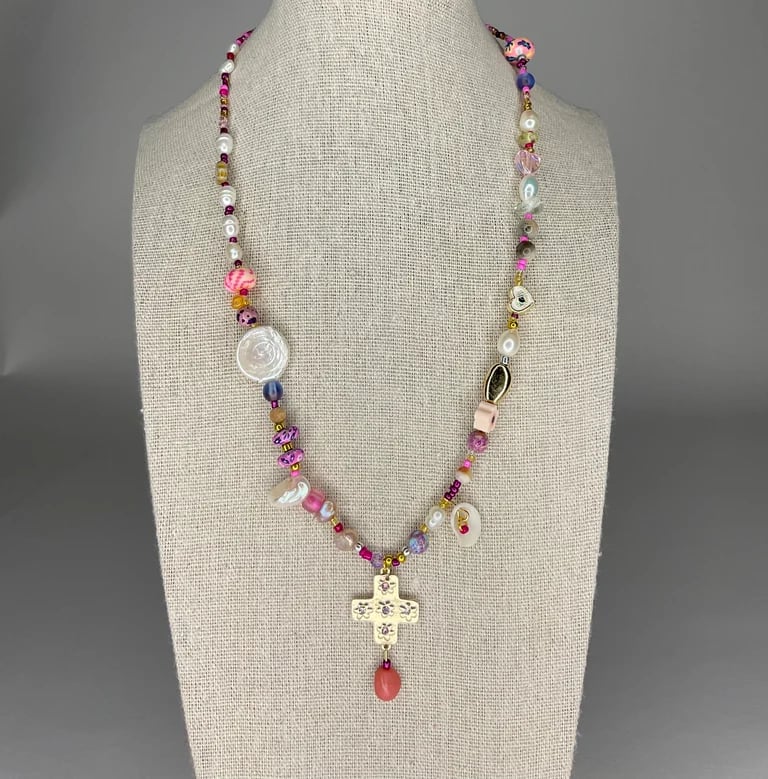 Pink Protection Necklace