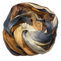 Image 5 of Ready To Ship! 10YD. GAZELLE HAND DYED SARI SILK RIBBON BY COLOR BURST SILK