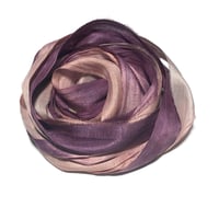 Image 4 of Ready To Ship! 10YD. HARMONY HAND DYED SARI SILK RIBBON BY COLOR BURST SILK
