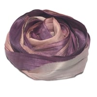 Image 5 of Ready To Ship! 10YD. HARMONY HAND DYED SARI SILK RIBBON BY COLOR BURST SILK