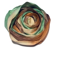 Image 3 of 10YD. JALOPY HAND DYED SARI SILK RIBBON BY COLOR BURST SILK