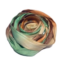 Image 4 of 10YD. JALOPY HAND DYED SARI SILK RIBBON BY COLOR BURST SILK