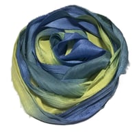 Image 2 of 10YD. JESTER HAND DYED SARI SILK RIBBON BY COLOR BURST SILK