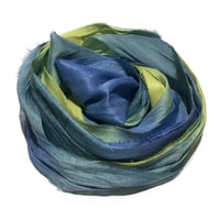 Image 3 of 10YD. JESTER HAND DYED SARI SILK RIBBON BY COLOR BURST SILK