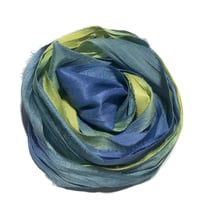 Image 1 of 10YD. JESTER HAND DYED SARI SILK RIBBON BY COLOR BURST SILK