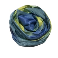 Image 4 of 10YD. JESTER HAND DYED SARI SILK RIBBON BY COLOR BURST SILK