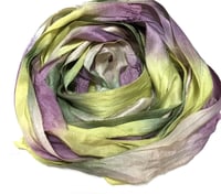 Image 7 of Ready To Ship! 10YD. LAVENDER FIELDS  HAND DYED SARI SILK RIBBON BY COLOR BURST SILK