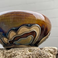 Image 3 of Pistachio Bowl w/Petal Motif