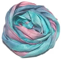 Image 3 of Ready To Ship! 10YD. FAIRY WINGS HAND DYED SARI SILK RIBBON BY COLOR BURST SILK