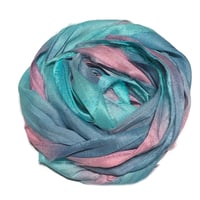 Image 4 of Ready To Ship! 10YD. FAIRY WINGS HAND DYED SARI SILK RIBBON BY COLOR BURST SILK