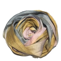 Image 1 of 10YD. REFLECTION HAND DYED SARI SILK RIBBON BY COLOR BURST SILK