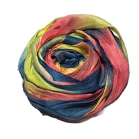 Image 5 of 10YD. PLAYDOUGH HAND DYED SARI SILK RIBBON BY COLOR BURST SILK