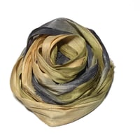 Image 4 of 10YD. PRARIE WHISPERS HAND DYED SARI SILK RIBBON BY COLOR BURST SILK