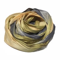 Image 5 of 10YD. PRARIE WHISPERS HAND DYED SARI SILK RIBBON BY COLOR BURST SILK