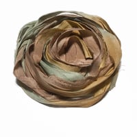 Image 3 of Ready To Ship! 10YD. WAGON WHEEL HAND DYED SARI SILK RIBBON BY COLOR BURST SILK