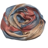 Image 2 of 10YD. SANTA FE HAND DYED SARI SILK RIBBON BY COLOR BURST SILK