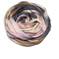 Image 4 of 10YD. SPOOKY HOLLOW HAND DYED SARI SILK RIBBON BY COLOR BURST SILK