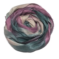 Image 3 of 10YD. VINTAGE ROSE HAND DYED SARI SILK RIBBON BY COLOR BURST SILK