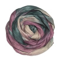 Image 5 of 10YD. VINTAGE ROSE HAND DYED SARI SILK RIBBON BY COLOR BURST SILK