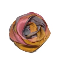 Image 2 of 10YD. WHIRLWIND HAND DYED SARI SILK RIBBON BY COLOR BURST SILK