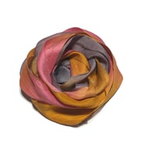 Image 3 of 10YD. WHIRLWIND HAND DYED SARI SILK RIBBON BY COLOR BURST SILK
