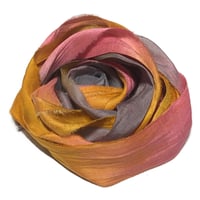 Image 5 of 10YD. WHIRLWIND HAND DYED SARI SILK RIBBON BY COLOR BURST SILK