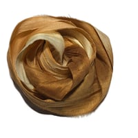 Image 2 of Ready To Ship! 10YD. COZY CABIN  HAND DYED SARI SILK RIBBON BY COLOR BURST SILK