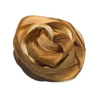 Image 5 of Ready To Ship! 10YD. COZY CABIN  HAND DYED SARI SILK RIBBON BY COLOR BURST SILK