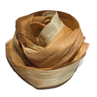 Image 4 of Ready To Ship! 10YD. COZY CABIN  HAND DYED SARI SILK RIBBON BY COLOR BURST SILK