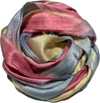 Image 2 of Ready To Ship! 10YD. COUNTRY APPLE HAND DYED SARI SILK RIBBON BY COLOR BURST SILK