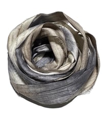 Image 4 of 10YD. SNAKESKIN HAND DYED SARI SILK RIBBON BY COLOR BURST SILK