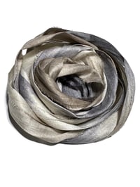 Image 1 of 10YD. SNAKESKIN HAND DYED SARI SILK RIBBON BY COLOR BURST SILK