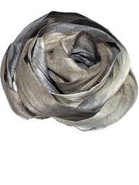 Image 2 of 10YD. SNAKESKIN HAND DYED SARI SILK RIBBON BY COLOR BURST SILK