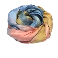 Image 1 of 10YD. SWEET DIXIE HAND DYED SARI SILK RIBBON BY COLOR BURST SILK
