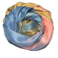 Image 4 of 10YD. SWEET DIXIE HAND DYED SARI SILK RIBBON BY COLOR BURST SILK