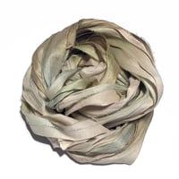 Image 5 of 10YD. SWEET SUCCULENT HAND DYED SARI SILK RIBBON BY COLOR BURST SILK