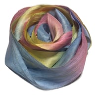 Image 3 of Ready To Ship! 10YD. SWEET DREAMS HAND DYED SARI SILK RIBBON BY COLOR BURST SILK