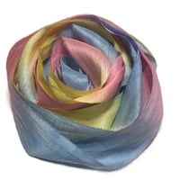 Image 4 of Ready To Ship! 10YD. SWEET DREAMS HAND DYED SARI SILK RIBBON BY COLOR BURST SILK