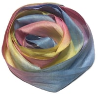 Image 1 of Ready To Ship! 10YD. SWEET DREAMS HAND DYED SARI SILK RIBBON BY COLOR BURST SILK