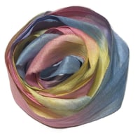 Image 5 of Ready To Ship! 10YD. SWEET DREAMS HAND DYED SARI SILK RIBBON BY COLOR BURST SILK