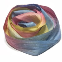 Image 7 of Ready To Ship! 10YD. SWEET DREAMS HAND DYED SARI SILK RIBBON BY COLOR BURST SILK
