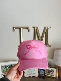 Image 3 of Pink Bow Hat