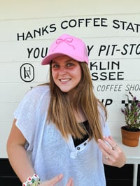 Image 1 of Pink Bow Hat